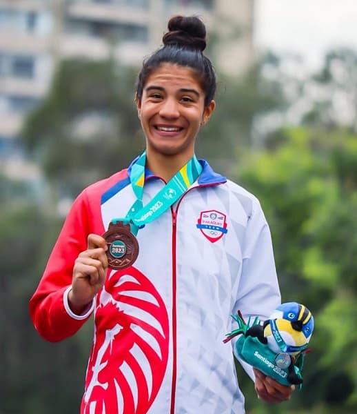 Agua Marina Espínola logra medalla de bronce en Ciclismo de Ruta en los Juegos Panamericanos Santiago 2023