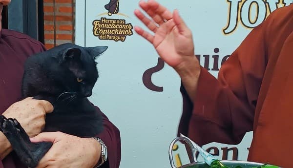 Capuchinos bendicen a mascotas en el Día de San Francisco de Asís