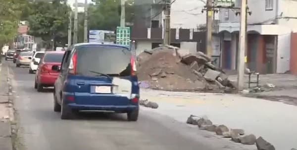 Obras inconclusas en la avenida Fernando de la Mora desafían la paciencia ciudadana