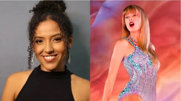 Ana Clara Benevides y Taylor Swift. Foto: Revista Quem.