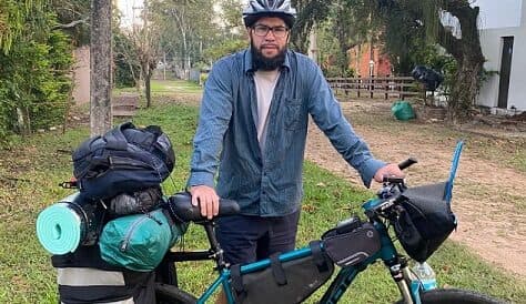 Gabriel López: De Asunción a Europa en bicicleta