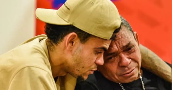 Emotivo reencuentro del futbolista Luis Díaz con su padre tras secuestro