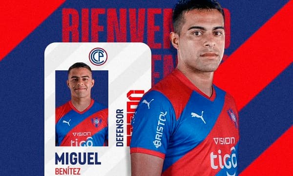 Cerro Porteño suma a Miguel Benítez como nuevo refuerzo