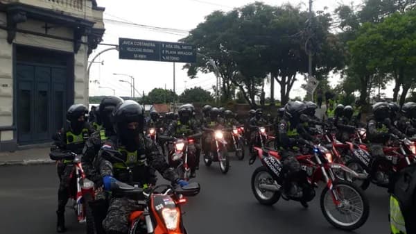 Congestión vehicular en Costanera por acto del Grupo Lince