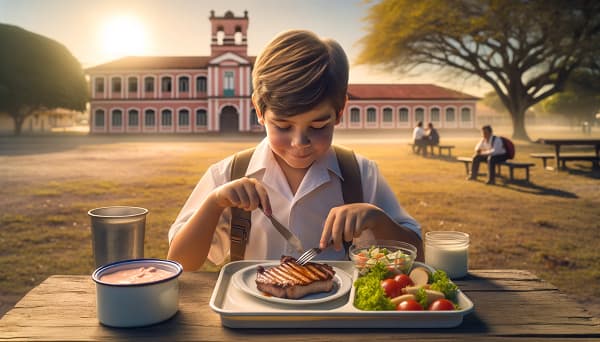 El almuerzo escolar en las escuelas públicas incluira carne de cerdo desde este año