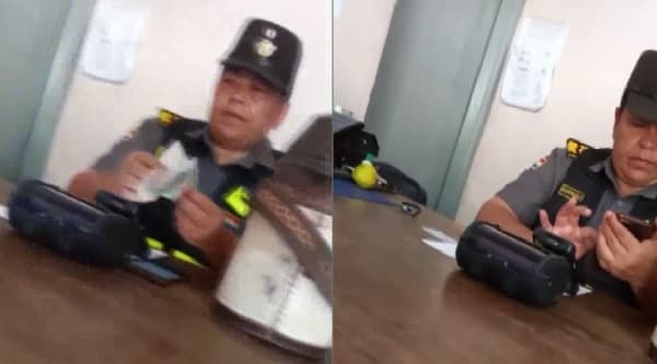 Escándalo por coima en Patrulla Caminera captado en video