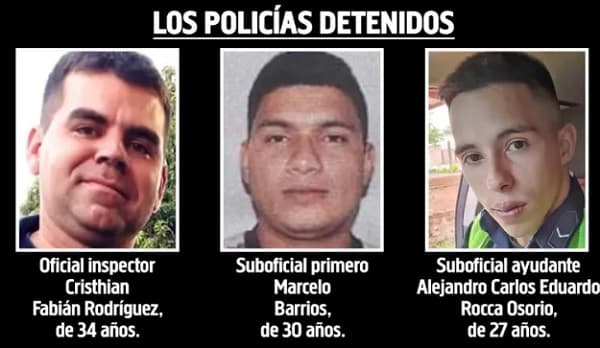 Tres policías detenidos por extorsión a chofer de Bolt