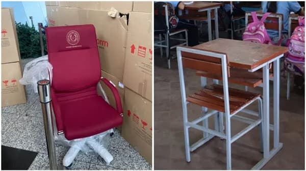 Ministro de Educación justifica compra de “sillones de oro” y cuestiona comparación con pupitres