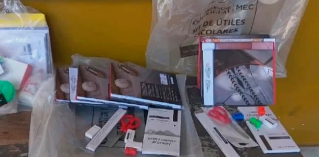 Detienen a dos personas por robo de kits escolares en Capiatá