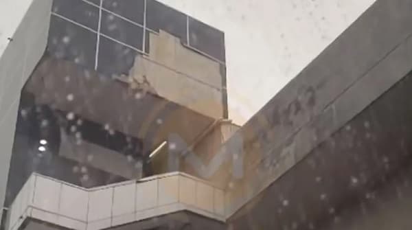 Desprendimiento de revestimiento en el edificio de Diputados deja una funcionaria herida