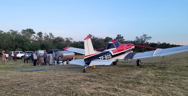 Senave repite fumigación aérea contra langostas en el Chaco