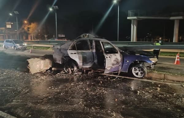 Trágico accidente en autopista Ñu Guasu: dos personas mueren calcinadas