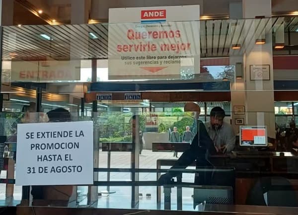 ANDE amplía exitosa campaña de fraccionamiento de deudas hasta finales de agosto
