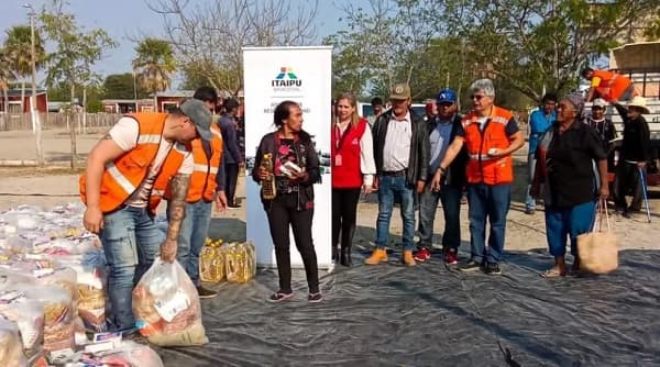 SEN entrega kits de alimentos a familias indígenas del Chaco