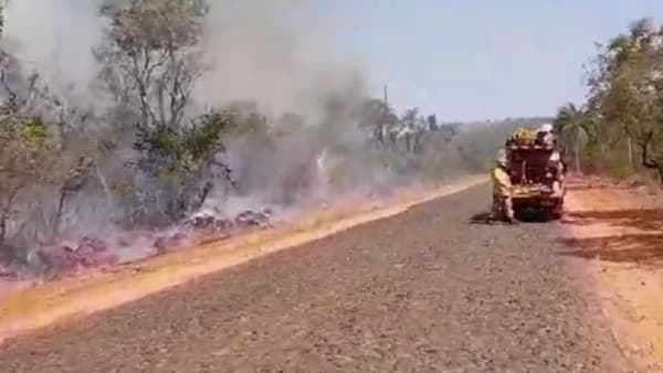 Incendio amenaza a comunidades nativas en Parque Cerro Corá