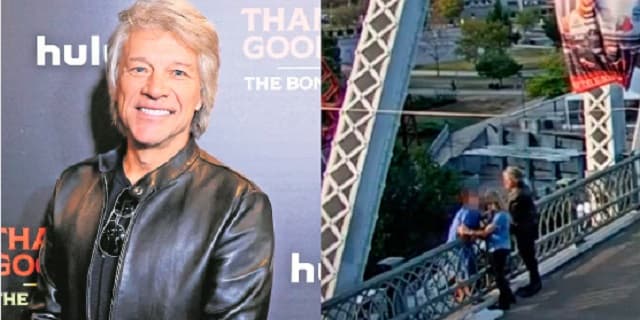 Bon Jovi interviene en rescate de mujer que intentó saltar de un puente