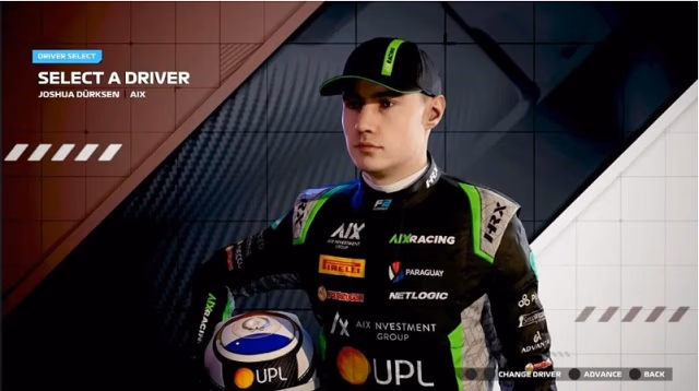 Joshua Duerksen y Paraguay llegan al videojuego de F1