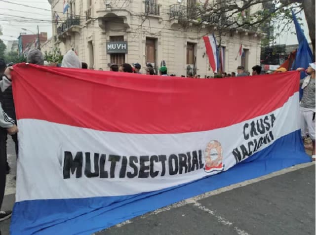 Protesta de Multisectorial exige respuestas del Gobierno y critica a Baruja