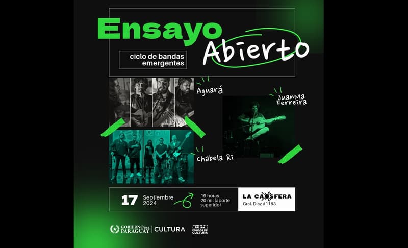Ensayo Abierto: Conciertos íntimos de bandas emergentes