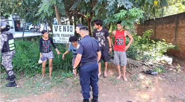 Policía detiene a presuntos adictos tras enfrentamiento en Capiatá