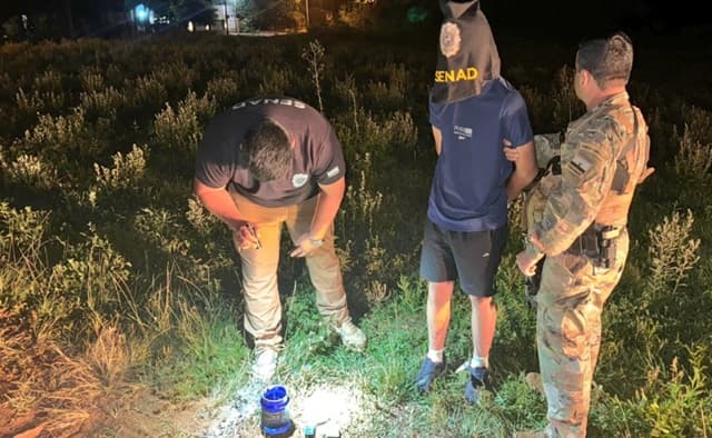 Adolescente detenido con drogas en operativo de la Senad