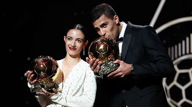 Rodri y Aitana Bonmatí ganan el Balón de Oro 2024: así fue la gala