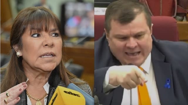 Fuerte cruce en el Senado entre Dionisio y Celeste Amarilla