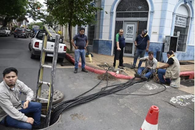 Robo de cables afecta servicio de Copaco en el centro