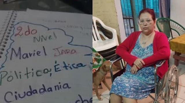 A sus 52 años, doña Gloria destaca como mejor alumna