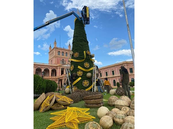 Palacio de López celebra la Navidad con arte paraguayo