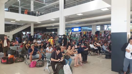 Alto flujo de viajeros en la Estación de Buses por Año Nuevo