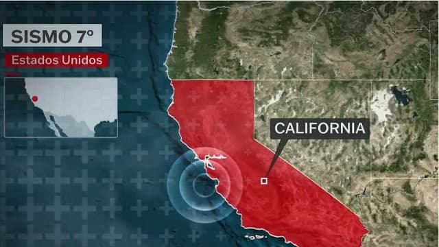 Sismo de magnitud 7 sacude California y no descartan tsunami