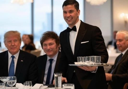 Los memes de Santiago Peña y su papelón en la asunción de Trump