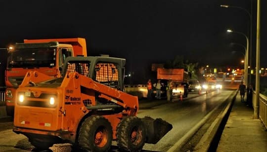 Avanzan las obras de reparación del puente Remanso