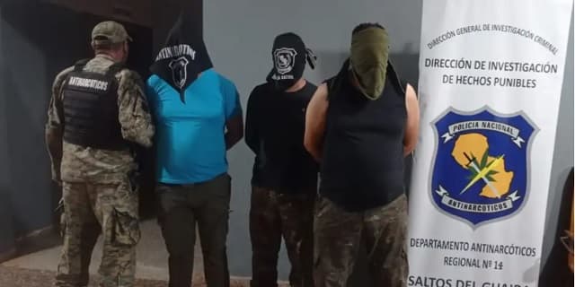 Canindeyú: Policías detenidos con 286 kilos de marihuana