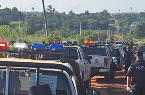 Más de 1.200 policías desalojan asentamiento en Jasy Kañy