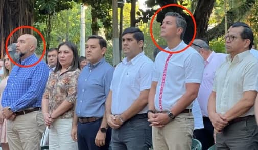 Peña y Arévalo coinciden en misa mientras estallan chats polémicos