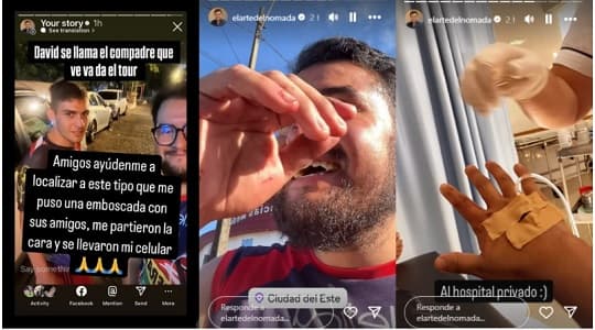 Influencer mexicano sufre violento asalto en Ciudad del Este