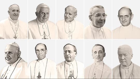 Los últimos 10 papas de la Iglesia Católica: historia y legado