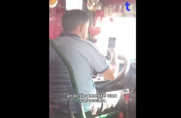 Denuncian uso de celulares por choferes en plena ruta
