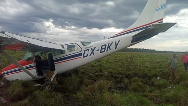 Avioneta robada en Uruguay aterriza en San Pedro
