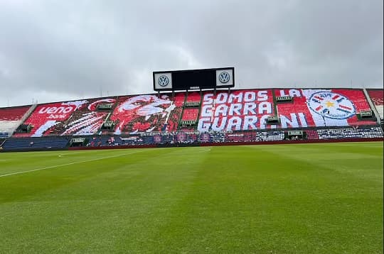 Hinchas preparan mosaico con león y mensaje para la Albirroja