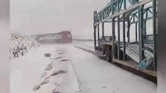 Camioneros paraguayos, atrapados por la nieve en Chile, fueron rescatados