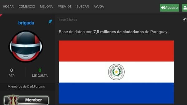 Hackers publican datos de 7,5 millones de paraguayos