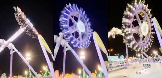 Colapsa atracción en parque saudí: 23 heridos