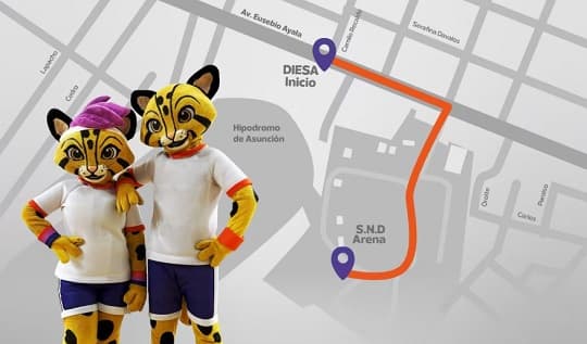 Eusebio Ayala tendrá cierre parcial hoy desde las 19:00 por el paso del Fuego Panamericano