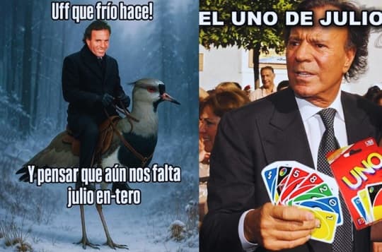 Julio Iglesias vuelve cada invierno: el meme que nunca pasa de moda