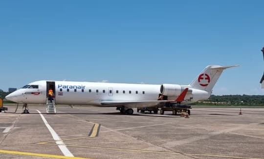 Vuelo de Paranair retorna por fallas tras sobrevolar Capiatá, Areguá e Itauguá