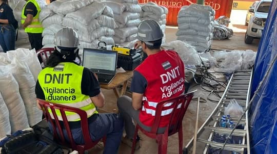 Incautan cocaína en cargamento de granos en Villeta