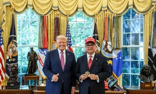 Gustavo Leite se reunió con Donald Trump en Washington